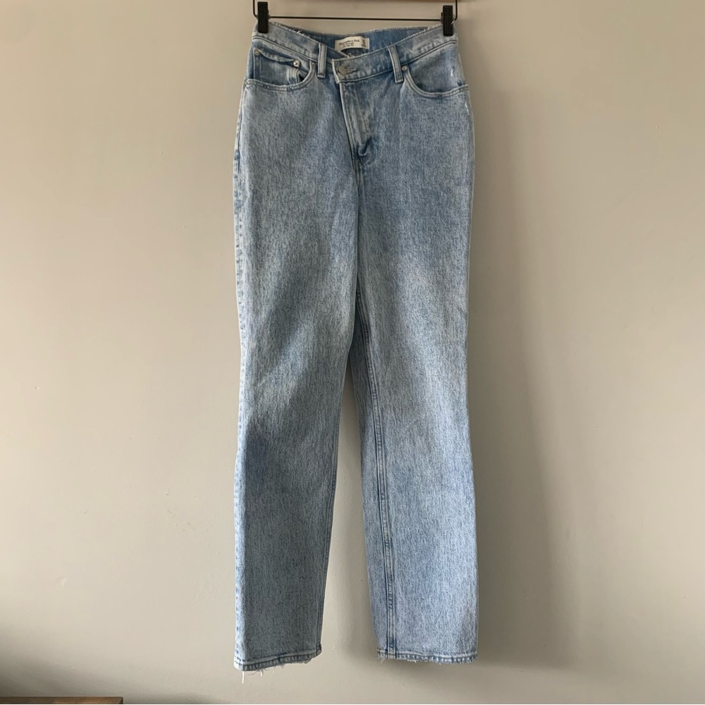 Abercrombie & Fitch '90s Straight Ultra High Rise Jeans Womens 25/0 Y2K‎ Punk